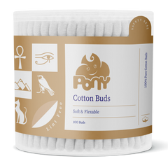 بوني أعواد أذن - بيج - 100 عود