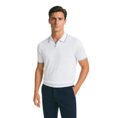 روبان بولو قطني محاك - أوف وايت - متعدد المقاسات