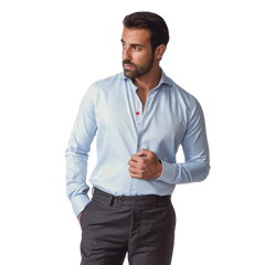 روبان قميص قطني ساتان بقصة ضيقة إصدار عيد الحب - متعدد الألوان - متعدد المقاسات