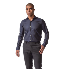 روبان قميص أوكسفورد ملكي منسوج بقصة عادية - متعدد الألوان - متعدد المقاسات