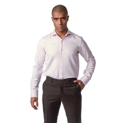 روبان قميص قطني ساتان منسوج بقصة عادية - متعدد الألوان - متعدد المقاسات