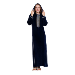 زكوتكس عباية شتوية مخملية مطرّزة – ألوان متعددة – مقاسات متعددة