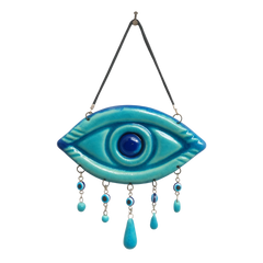 سعودي معلقة فنية سيراميك – عين حسد للحماية – 20×10 سم – SF1