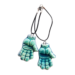 سعودي معلقة حائط سيراميك – كف مزخرف – 7×7 سم – SG12