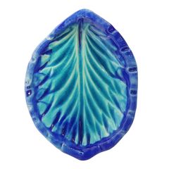 سعودي طبق ديكوري سيراميك – تصميم ورقة – 15×10 سم – SD7