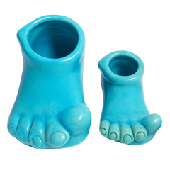 سعودي تمثال ديكوري سيراميك – تصميم قدم – 20×10 سم – SD14