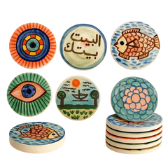 سعودي قاعدة أكواب سيراميك – 10 سم - SP4