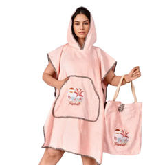 أب تاولز بونشو شاطئ - استوائي - مقاس واحد - ألوان متعددة