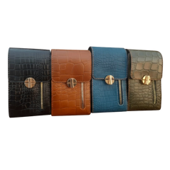 أر إس إل للجلود حقيبة صغيرة بنقشة جلد التمساح – 12×20 سم