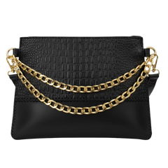 أر إس إل للجلود حقيبة كتف بسلسلة – 20×15 سم