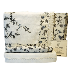 أب تاولز طقم مفرش كبير - لوسيل - 6 قطع - 240×260 - ألوان متعددة