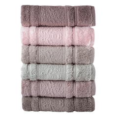 أب تاولز روزالي 1 - منشفة وجه - 50×90 - ألوان متعددة