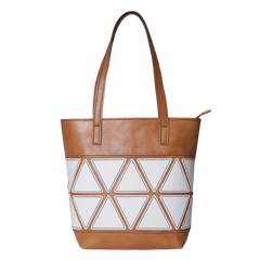 حقيبة جلد هندسية أنيقة