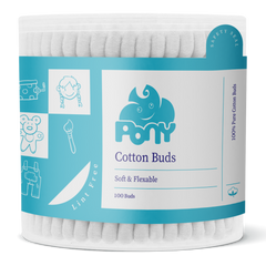 بوني أعواد أذن - سماوي - 100 عود