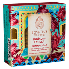 إيجيبتشن تريجرز صابون شامبو بخلاصة الكركديه - 100 جم