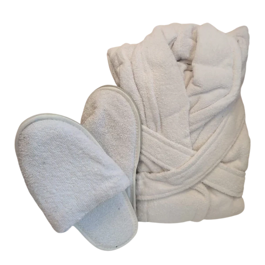 بي كليوباترا روب حمام مع شبشب