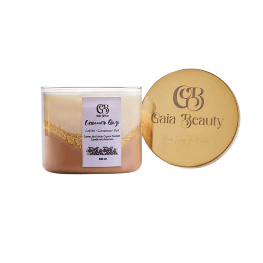 جايا بيوتي - شمعة زجاج القرفة - 500 جم