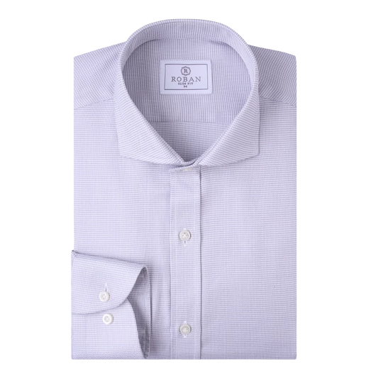 روبان قميص قطني جاكار بقصة ضيقة - متعدد الألوان - متعدد المقاسات