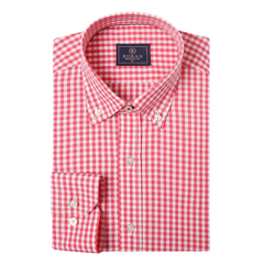 روبان قميص قطني مربعات بقصة عادية - متعدد الألوان - متعدد المقاسات