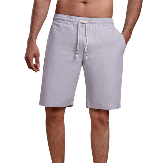 روبان شورت كتان قطني مغسول - متعدد الألوان - متعدد المقاسات