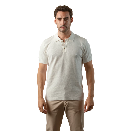 روبان قميص بولو قطني محبوك مثقب - متعدد الألوان - متعدد المقاسات