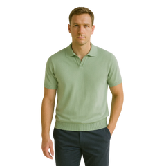 روبان قميص بولو قطني محبوك - متعدد الألوان - متعدد المقاسات