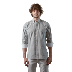 روبان قميص أوكسفورد قطني مغسول بقصة عادية - متعدد الألوان - متعدد المقاسات