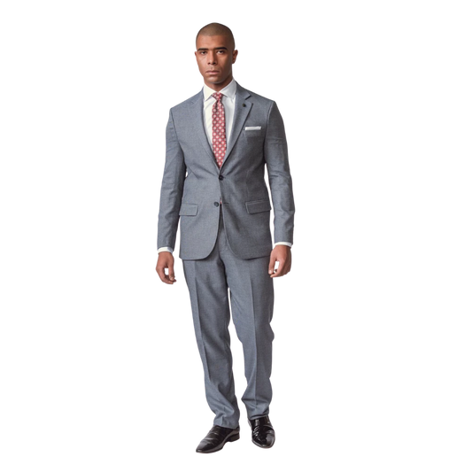 روبان بدلة وبستر بقصة عادية - أزرق فاتح - متعدد المقاسات