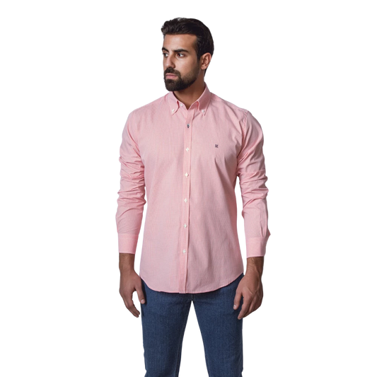 روبان قميص بوبلين مربعات - متعدد الألوان - متعدد المقاسات