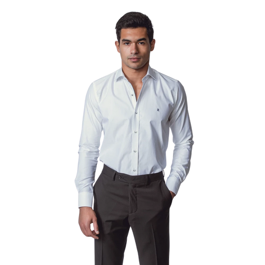 روبان قميص قطني تويـل بقصة ضيقة - متعدد الألوان - متعدد المقاسات