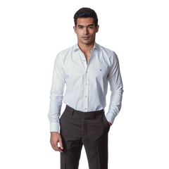 روبان قميص قطني تويـل بقصة ضيقة - متعدد الألوان - متعدد المقاسات