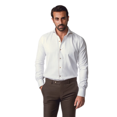 روبان قميص ساتان منسوج بقصة ضيقة - متعدد الألوان - متعدد المقاسات