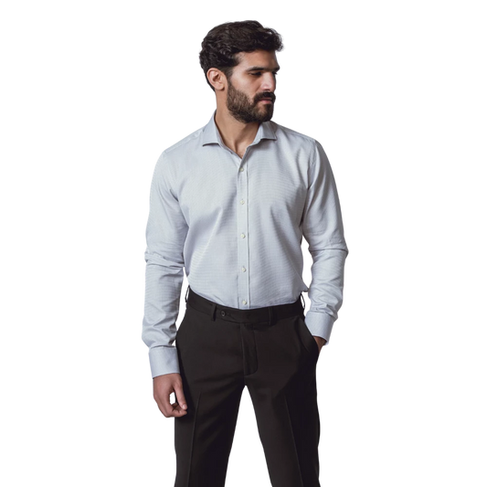 روبان قميص ساتان قطني منسوج بقصة عادية - متعدد الألوان - متعدد المقاسات