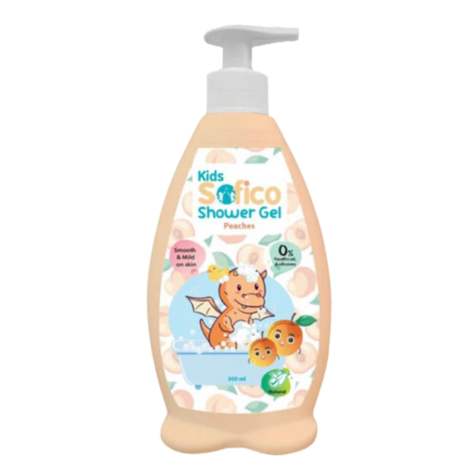 سوفيكو شاور جل للأطفال برائحة الخوخ - 300 مل