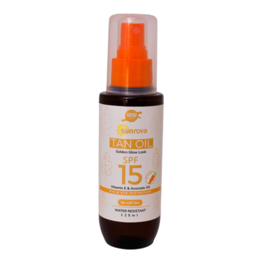 سوفيكو صن روفا زيت تسمير بلمعة ذهبية SPF 15+ - 125 مل