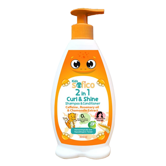 سوفيكو شامبو وبلسم للأطفال 2 في 1 للتجعيد واللمعان - 300 مل