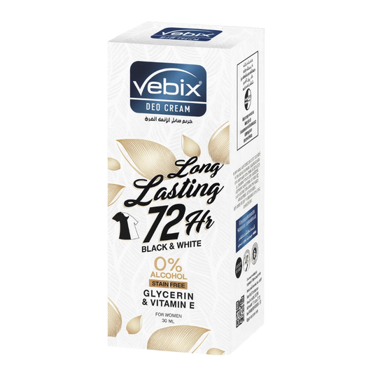 فيبكس كريم مزيل عرق 72 ساعة بلاك أند وايت للسيدات 30 مل