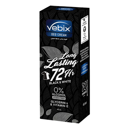 فيبكس كريم مزيل عرق 72 ساعة بلاك أند وايت للرجال 30 مل