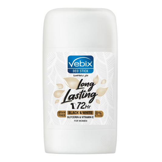فيبكس ديو ستيك مزيل عرق 72 ساعة بلاك أند وايت للسيدات 50 مل