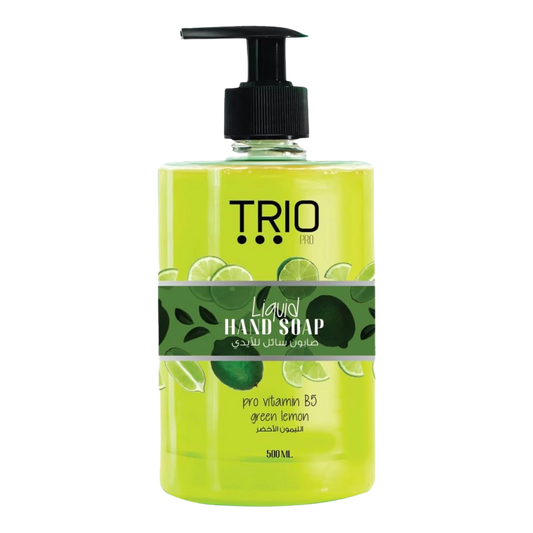 تريو برو صابون سائل لليدين بالليمون الأخضر المطهر لليدين 500 مل
