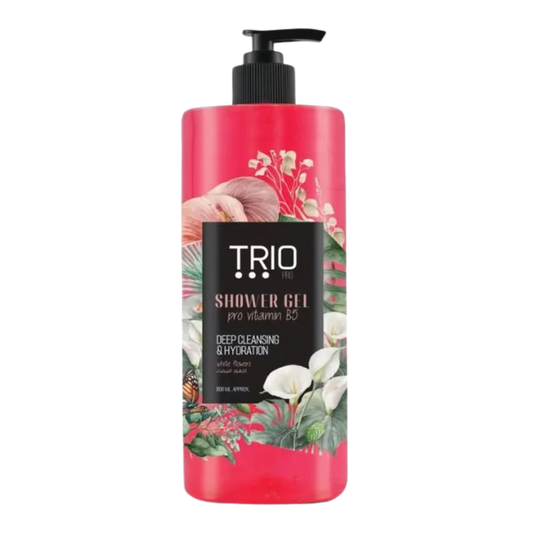 تريو شاور جل بالزهور البيضاء 800 مل