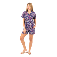 زكوتكس طقم بيجامة قصير نسائي – زهري بنفسجي – مقاسات متعددة