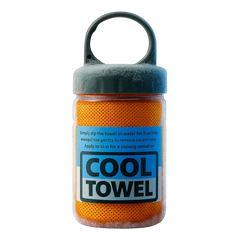 بي إس منشفة تبريد 80×40 سم – تبريد فوري وحماية من الأشعة فوق البنفسجية – برتقالي