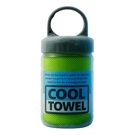 بي إس منشفة تبريد 80×40 سم – تبريد فوري وحماية من الأشعة فوق البنفسجية – أخضر
