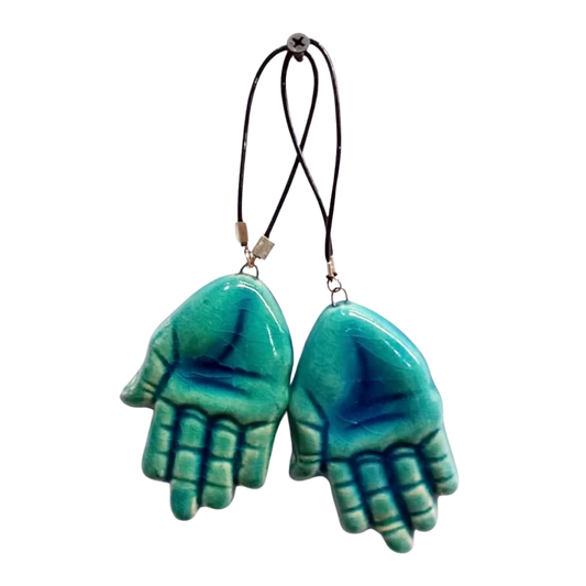 سعودي معلقة حائط سيراميك – تصميم كف مفتوح – 7×7 سم – SG11