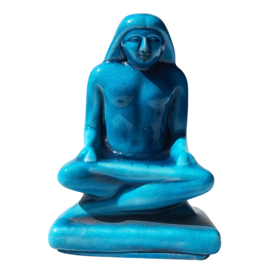 سعودي وحدة ديكورية سيراميك – تمثال جلوس فرعوني – 10×15 سم – SD3