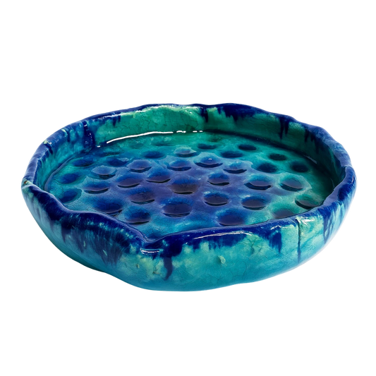 سعودي سلطانية ديكورية سيراميك – تصميم دائري صغير – 12 سم – SD9