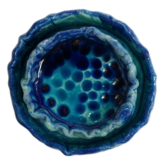 سعودي سلطانية ديكورية سيراميك – تصميم دائري كبير مزخرف – 20 سم – SD10