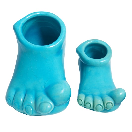 سعودي تمثال ديكوري سيراميك – تصميم قدم – 20×10 سم – SD14