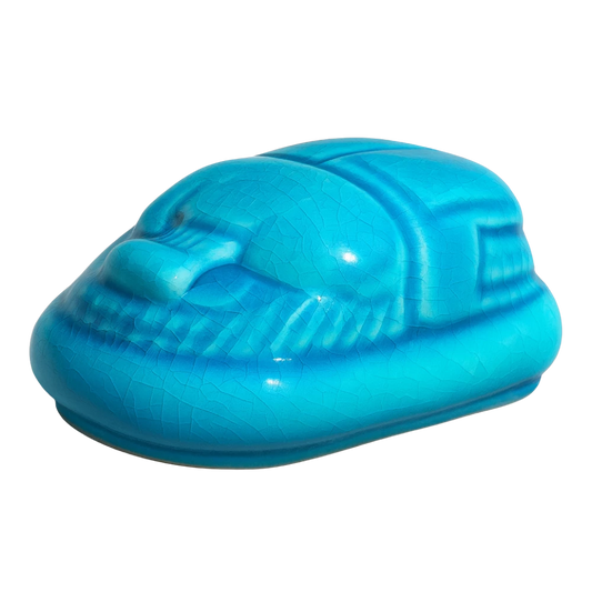 سعودي تمثال ديكوري سيراميك – تصميم جعران فرعوني – 5×10 سم – SD15